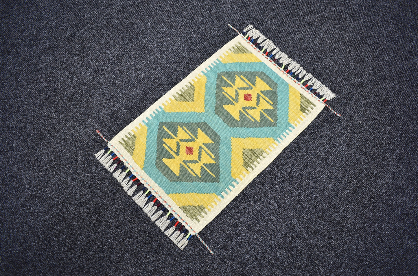 Yeni El Dokuma Enfes Meşhed Cerit Yörükleri İran Yün Kilim 7248