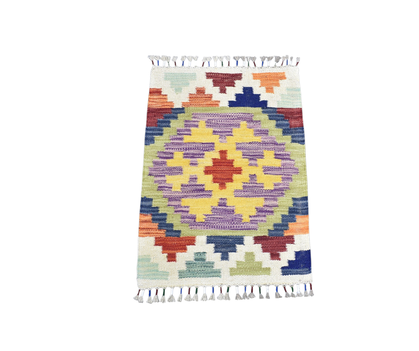 Yeni El Dokuma Doğal Cerit Yörükleri Meşhed İran Yün Kilim 7257