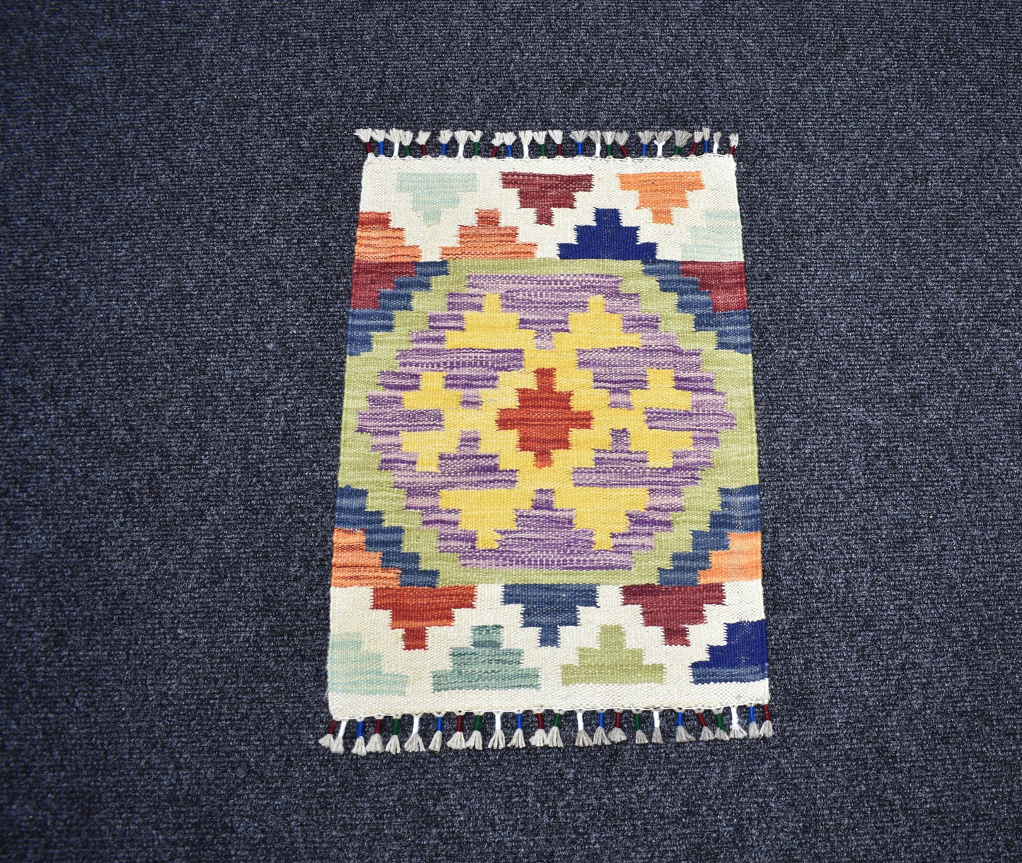 Yeni El Dokuma Doğal Cerit Yörükleri Meşhed İran Yün Kilim 7257