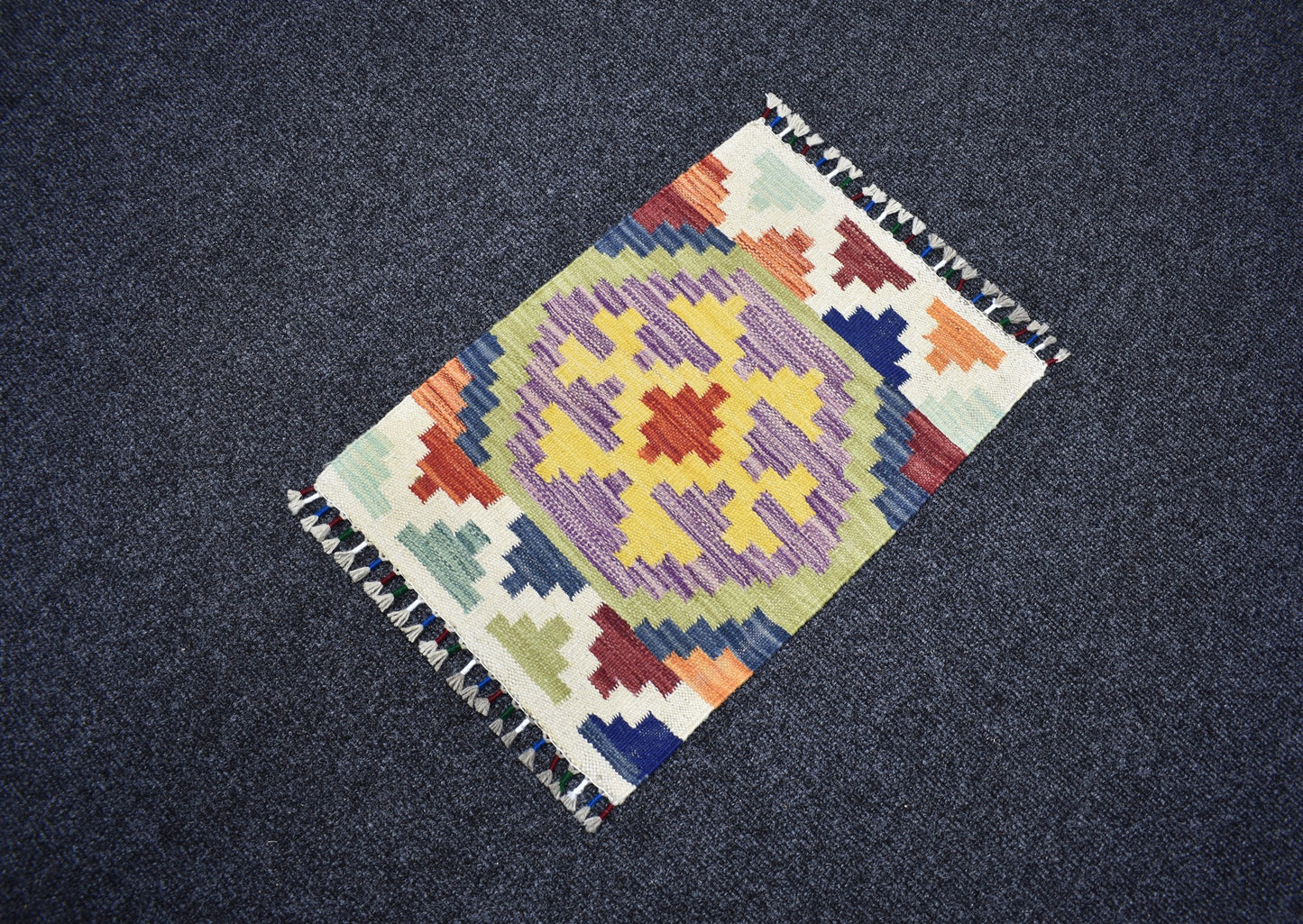 Yeni El Dokuma Doğal Cerit Yörükleri Meşhed İran Yün Kilim 7257