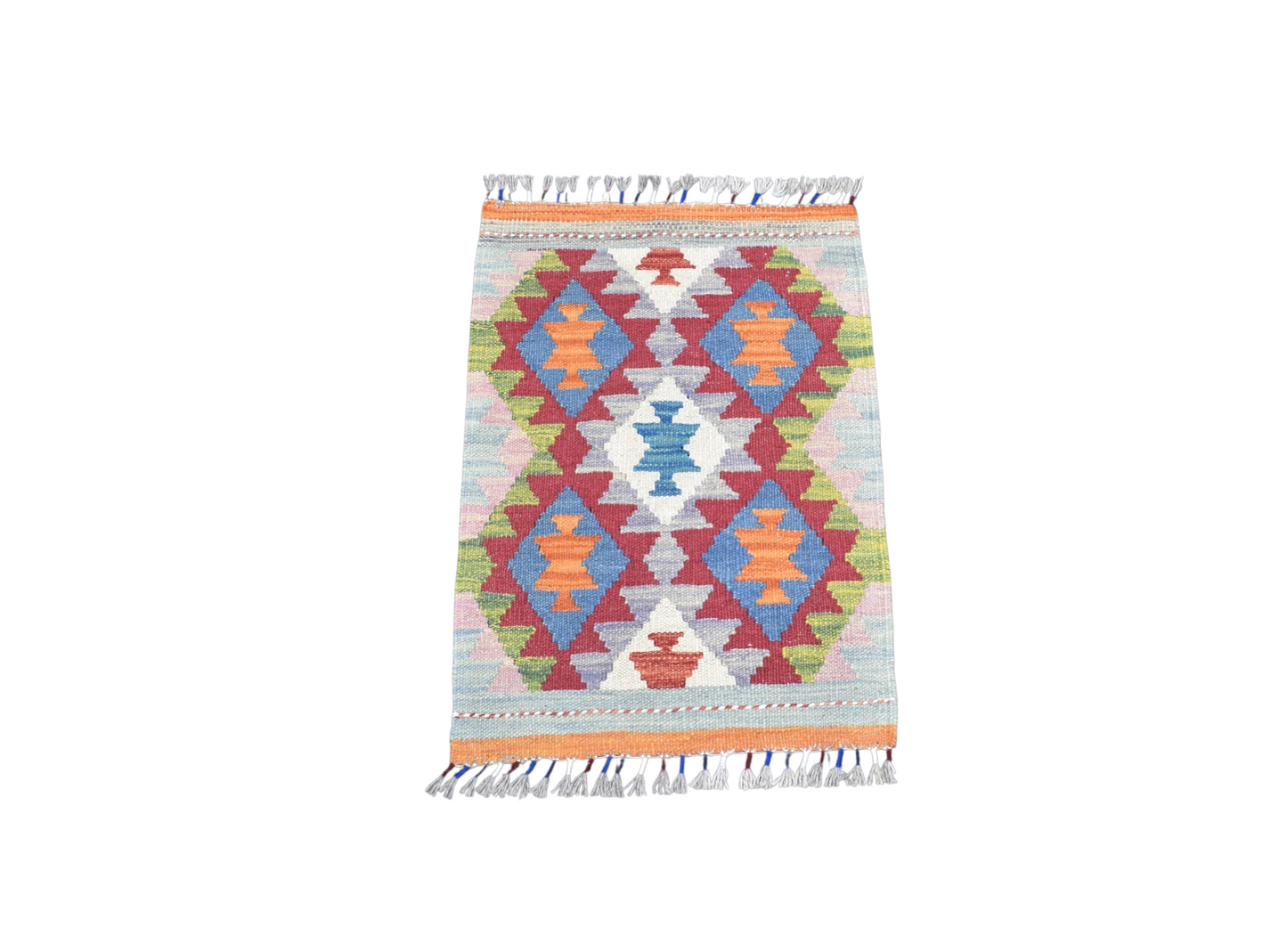 Yeni El Dokuma Desenli Cerit Yörükleri Meşhed İran Yün Kilim 7259