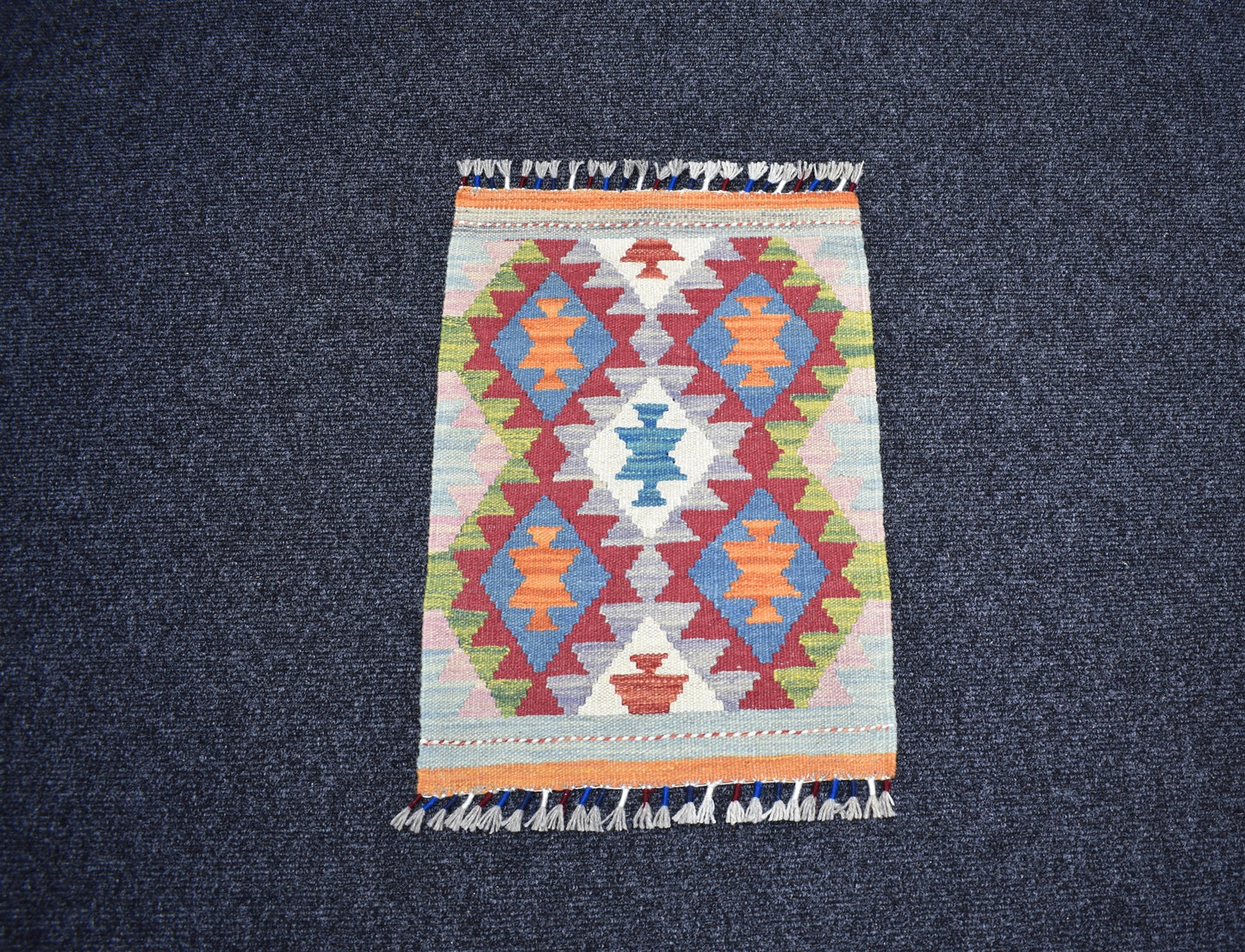 Yeni El Dokuma Desenli Cerit Yörükleri Meşhed İran Yün Kilim 7259
