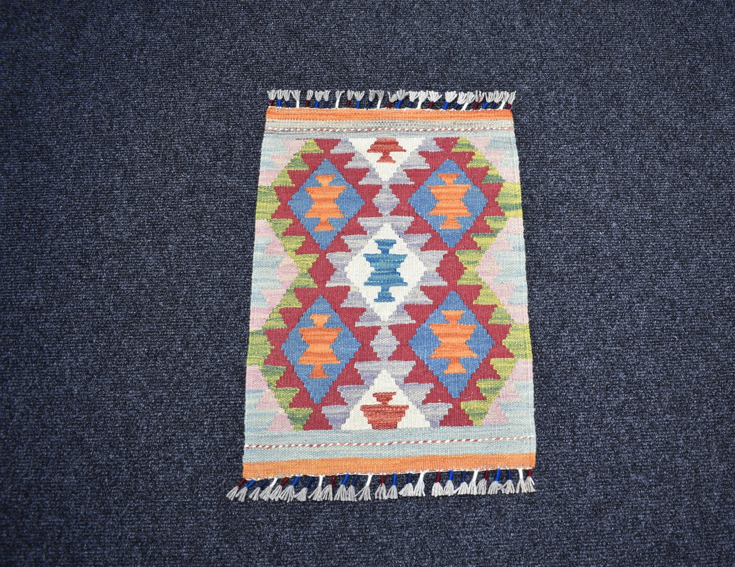 Yeni El Dokuma Desenli Cerit Yörükleri Meşhed İran Yün Kilim 7259