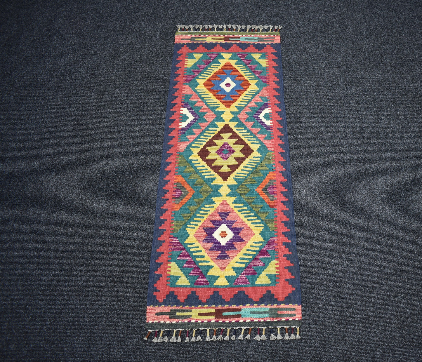 Yeni El Dokuma Seçkin Cerit Yörükleri Meşhed İran Yün Kilim 7271