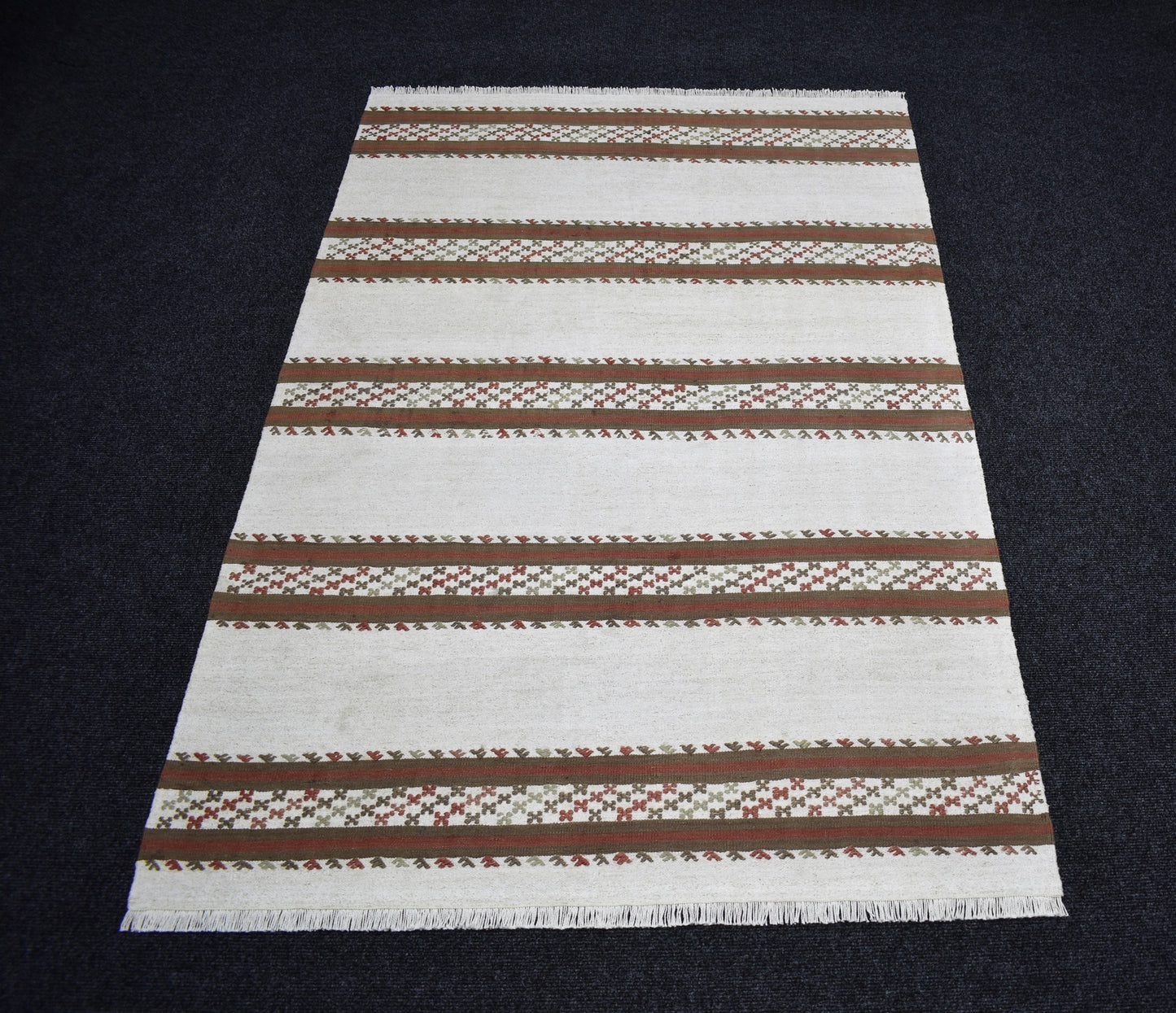 El Dokuma Gökçeağaç Kastamonu Kendirli Yün Kilim 7273