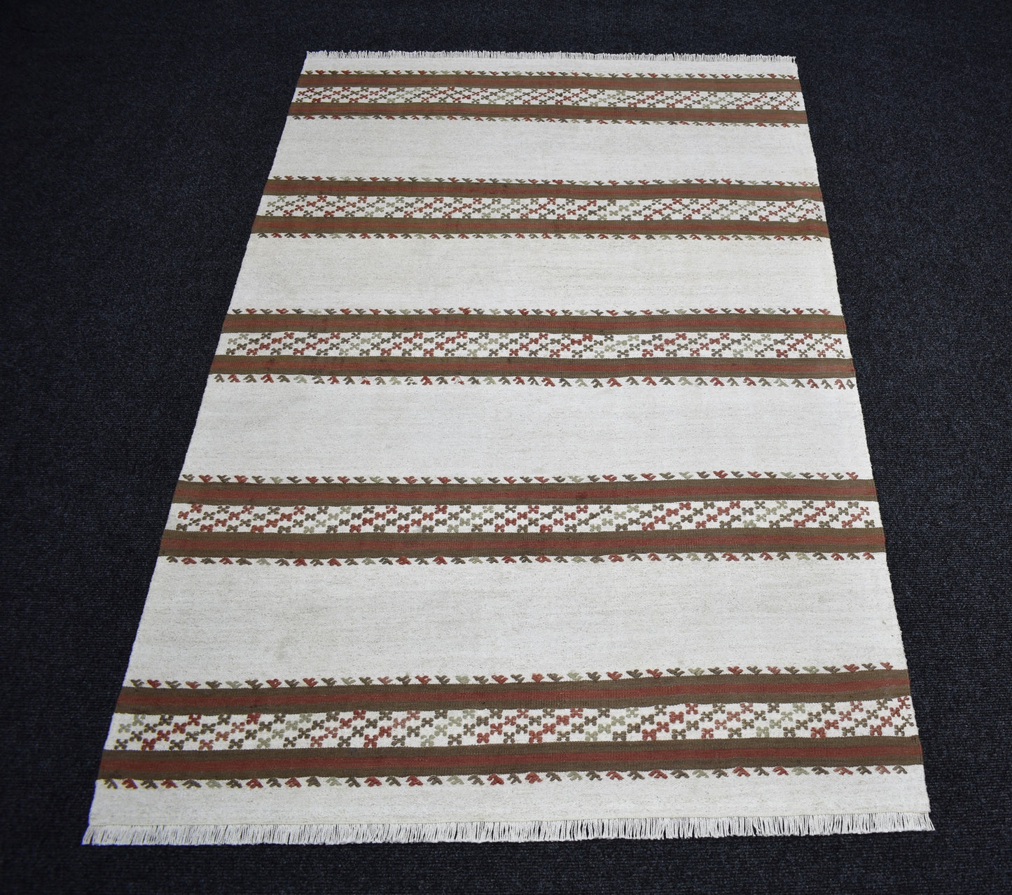 El Dokuma Gökçeağaç Kastamonu Kendirli Yün Kilim 7273
