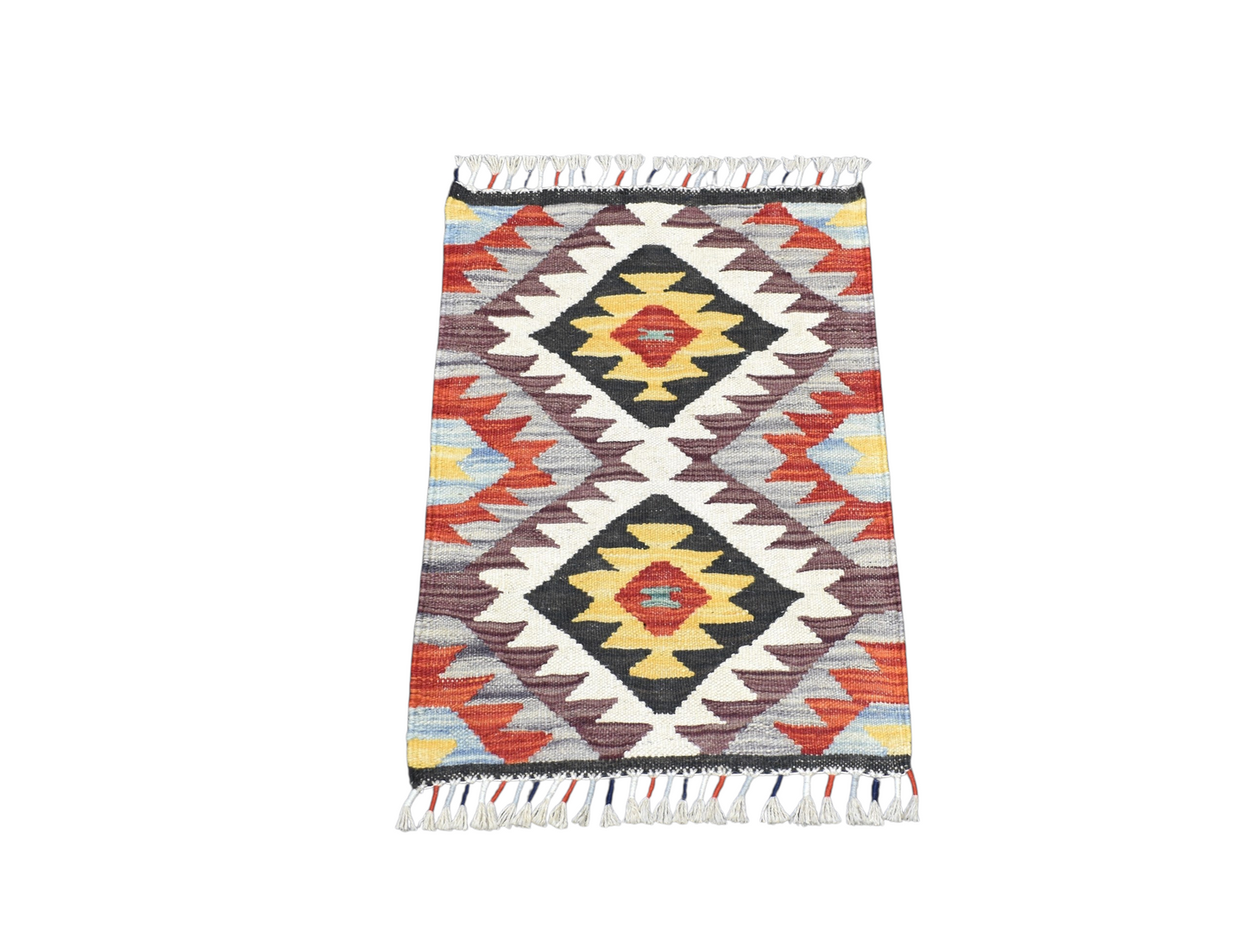 Yeni El Dokuma Otantik Cerit Yörükleri Meşhed İran Yün Kilim 7276