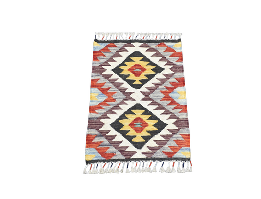 Yeni El Dokuma Otantik Cerit Yörükleri Meşhed İran Yün Kilim 7276