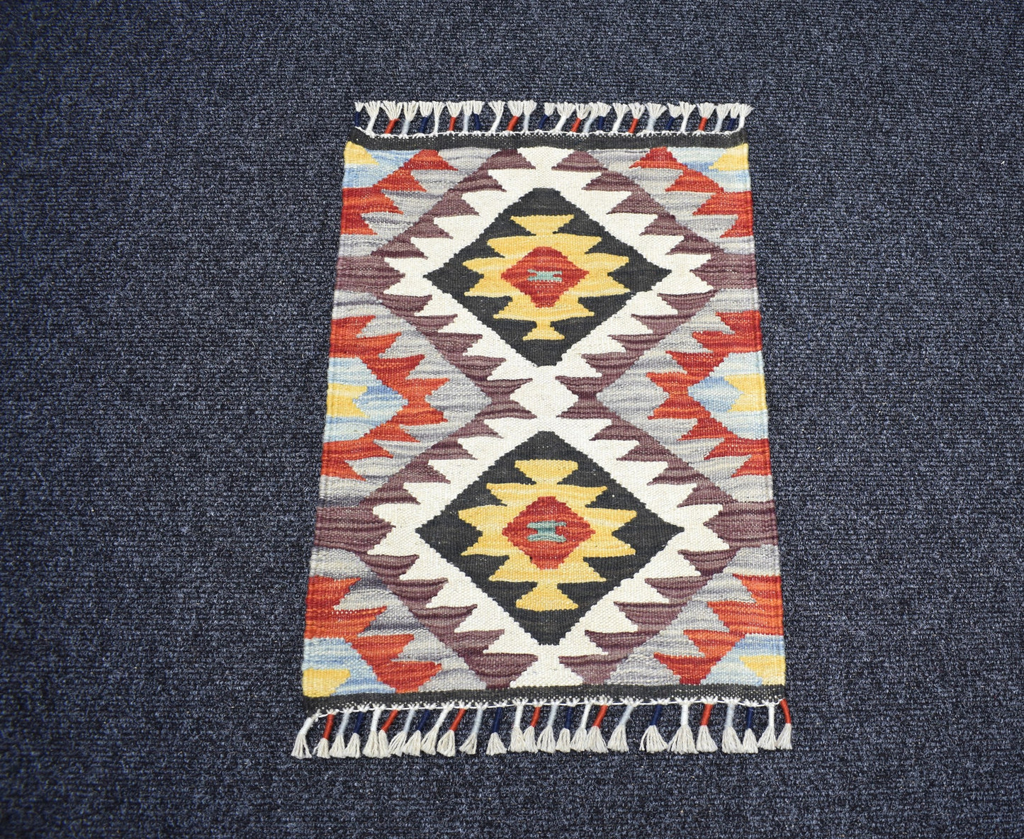 Yeni El Dokuma Otantik Cerit Yörükleri Meşhed İran Yün Kilim 7276