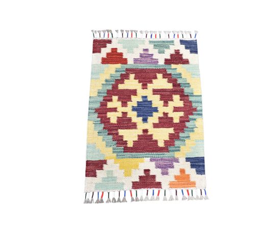 Yeni El Dokuma Tasarım Cerit Yörükleri Meşhed İran Yün Kilim 7277