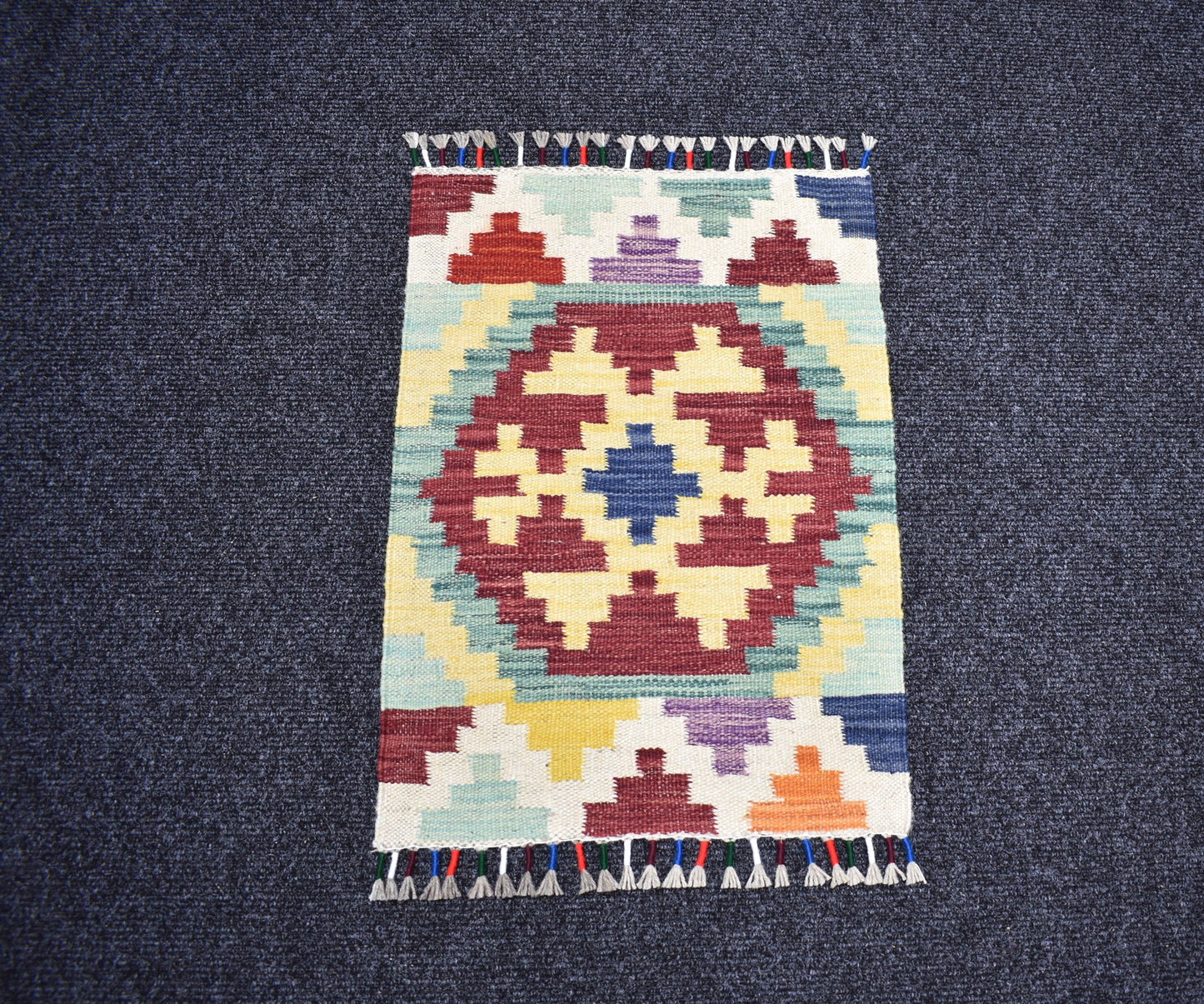 Yeni El Dokuma Tasarım Cerit Yörükleri Meşhed İran Yün Kilim 7277