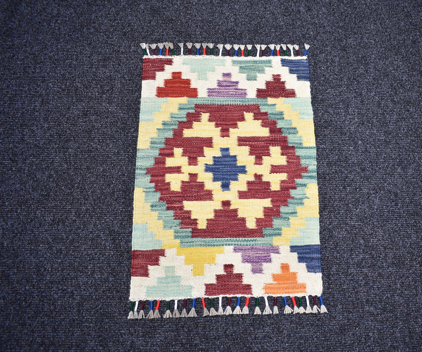 Yeni El Dokuma Tasarım Cerit Yörükleri Meşhed İran Yün Kilim 7277