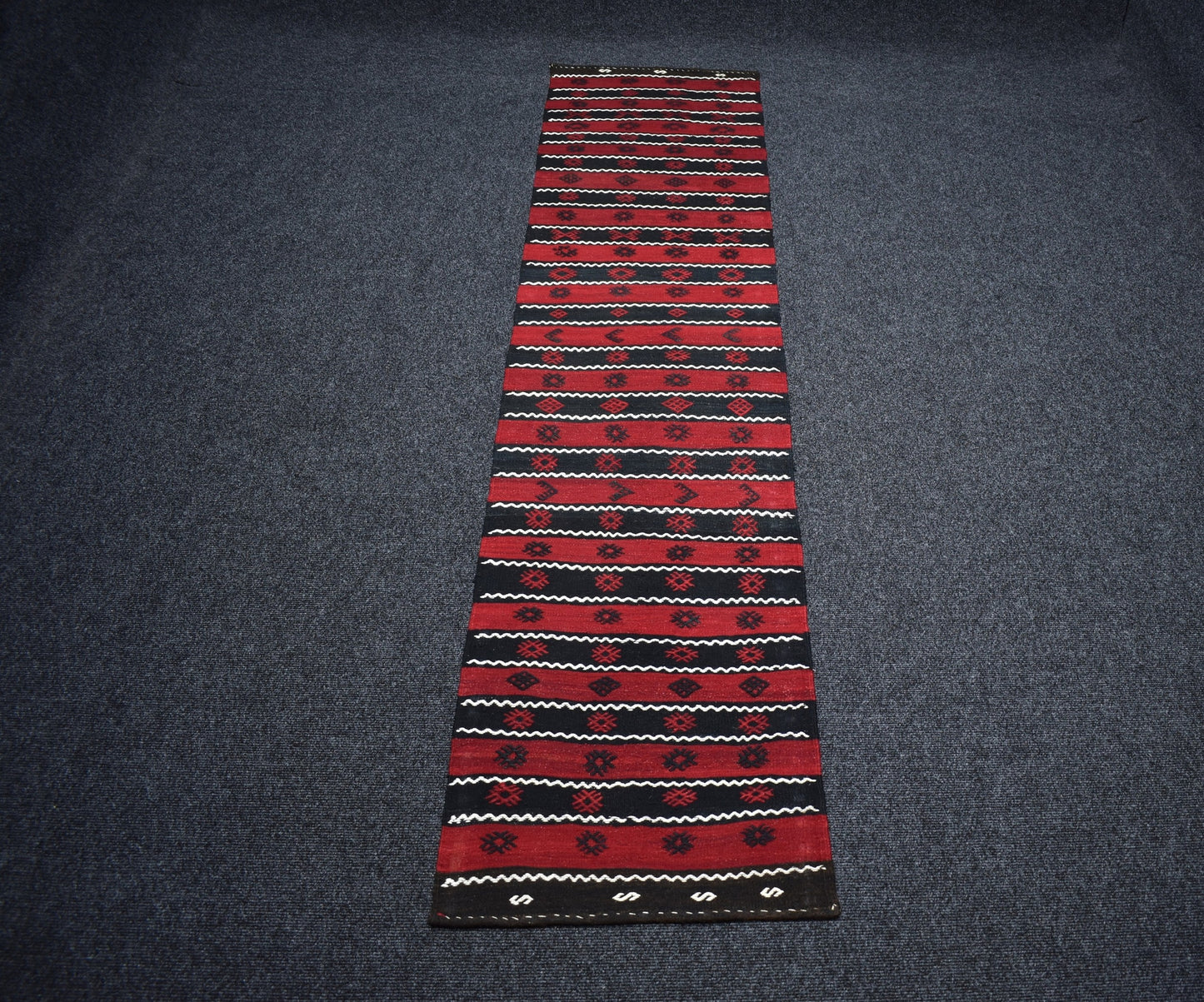 El Dokuma Başyapıt Malatya Yolluk Yün Kilim 7280