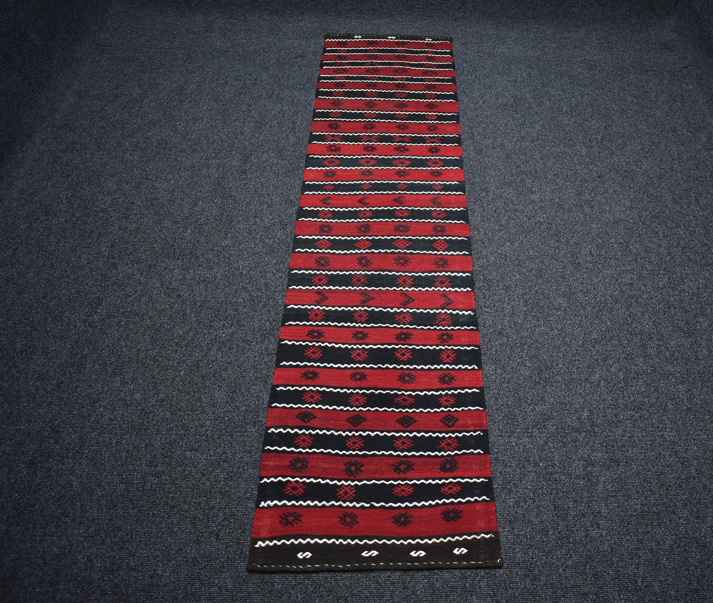 El Dokuma Başyapıt Malatya Yolluk Yün Kilim 7280