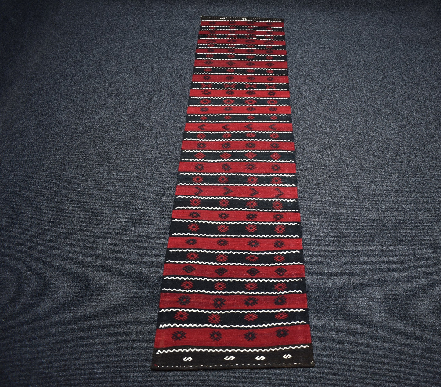 El Dokuma Başyapıt Malatya Yolluk Yün Kilim 7280
