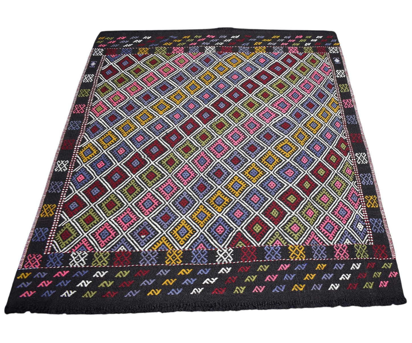 Yeni El Dokuması Eşsiz Karacadağ Cecim Yün Kilim 7290