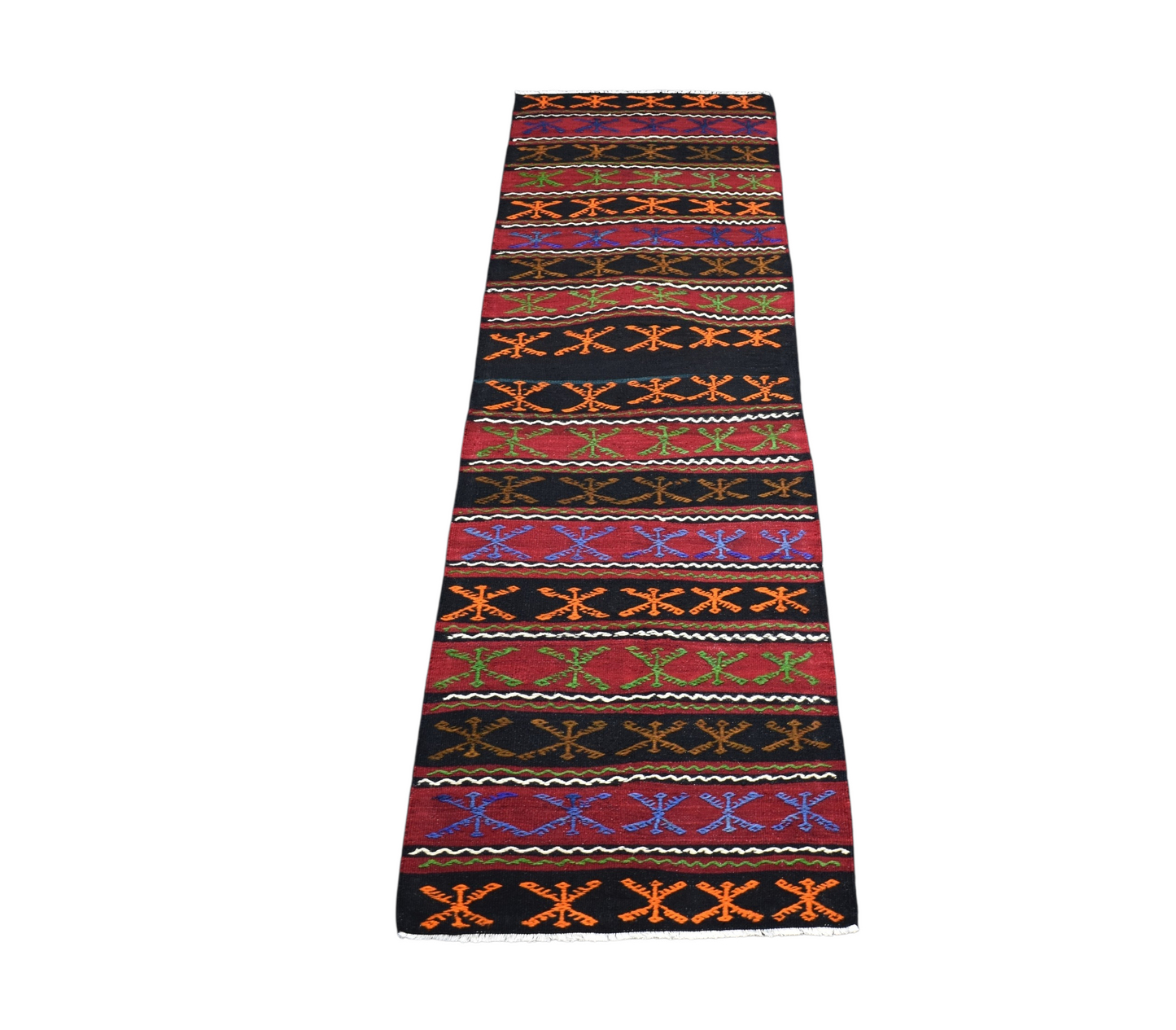 El Dokuması Başyapıt Yekpare Darende Yolluk Yün Kilim 7291
