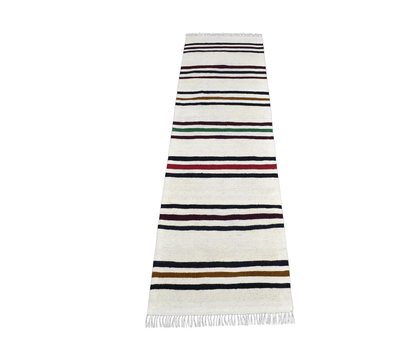 Yeni El Dokuma Çubuklu Yörük Yolluk Yün Kilim 7293