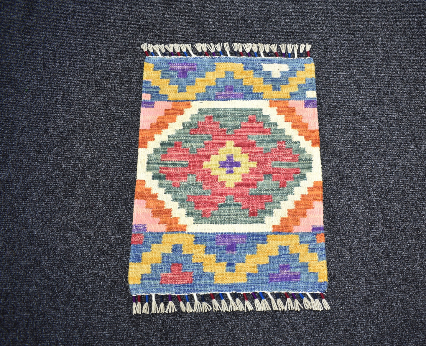 Yeni El Dokuma Harikulade Cerit Yörükleri Meşhed İran Yün Kilim 7296