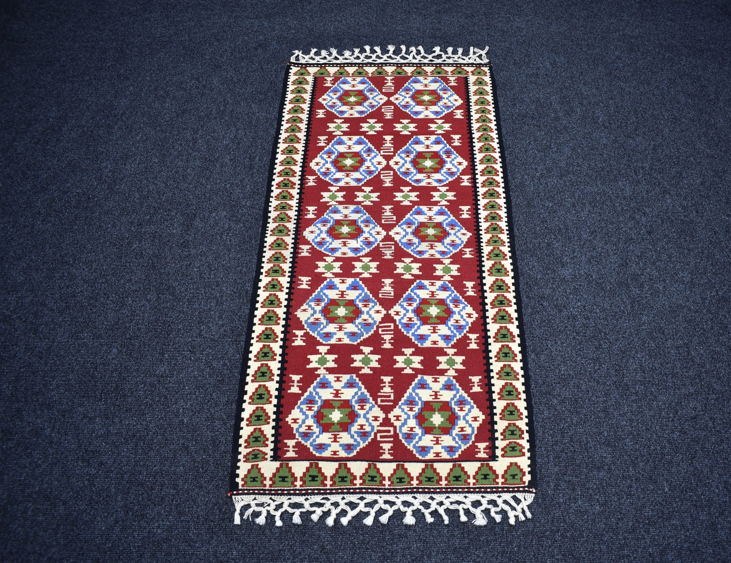 Yeni El Dokuma Otantik Doğu Anadolu Van Yün Kilim 7305