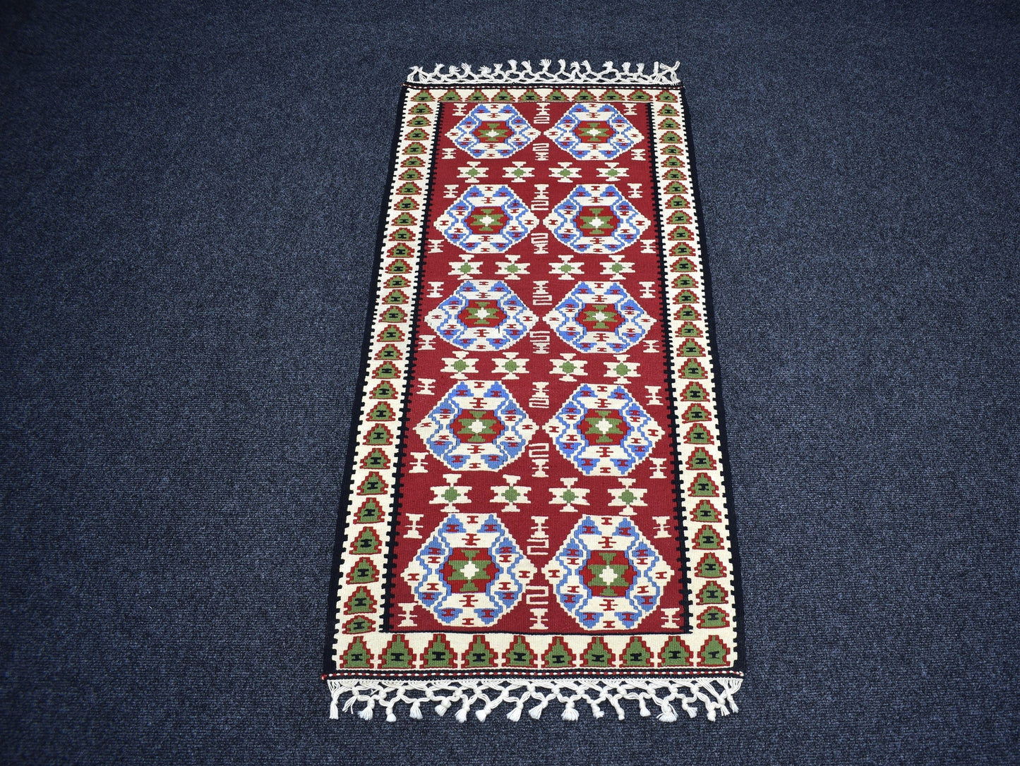 Yeni El Dokuma Otantik Doğu Anadolu Van Yün Kilim 7305