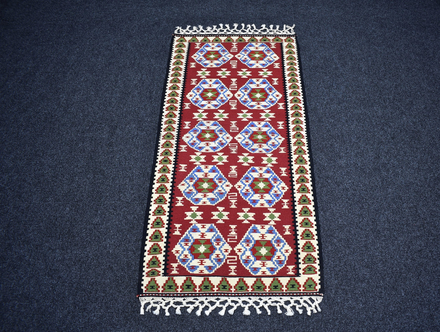 Yeni El Dokuma Otantik Doğu Anadolu Van Yün Kilim 7305