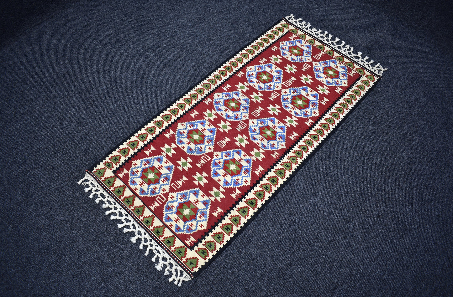 Yeni El Dokuma Otantik Doğu Anadolu Van Yün Kilim 7305