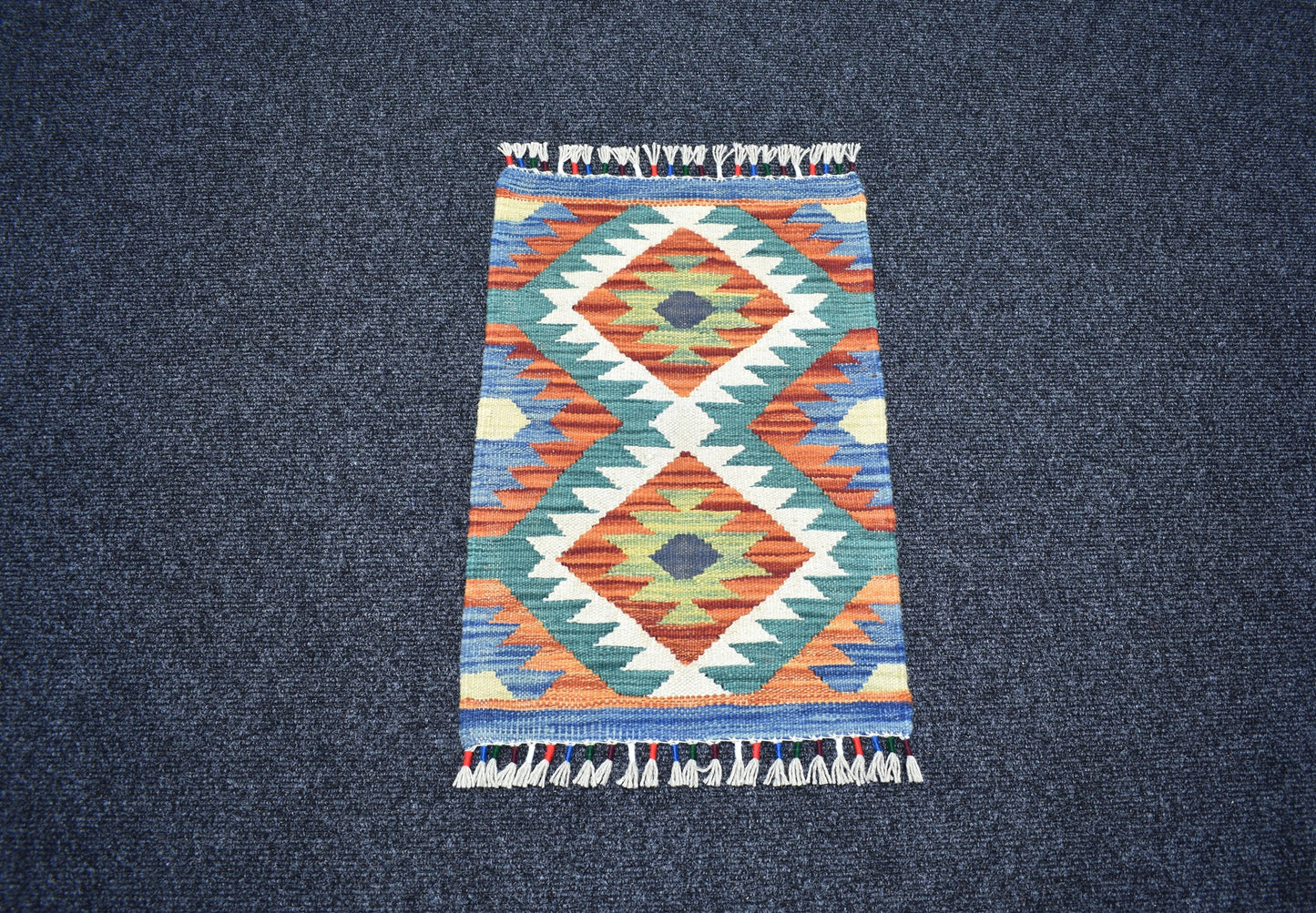 Yeni El Dokuma Renkli Cerit Yörükleri Meşhed İran Yün Kilim 7311