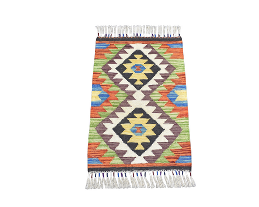 Yeni El Dokuma Ender Cerit Yörükleri Meşhed İran Yün Kilim 7324