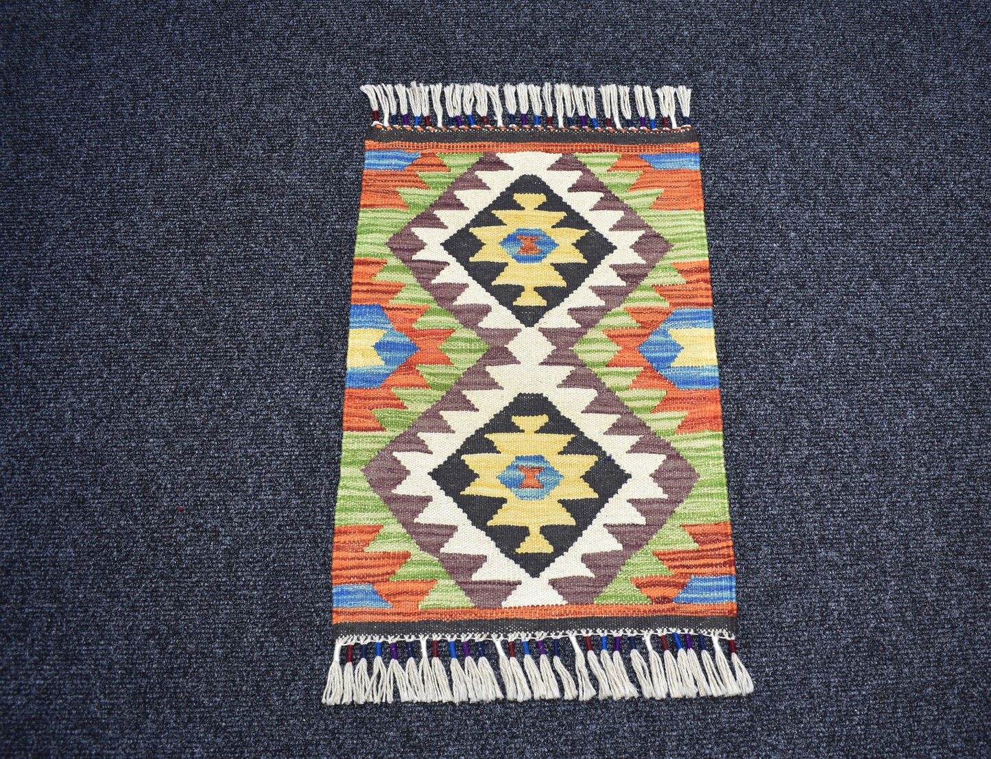 Yeni El Dokuma Ender Cerit Yörükleri Meşhed İran Yün Kilim 7324