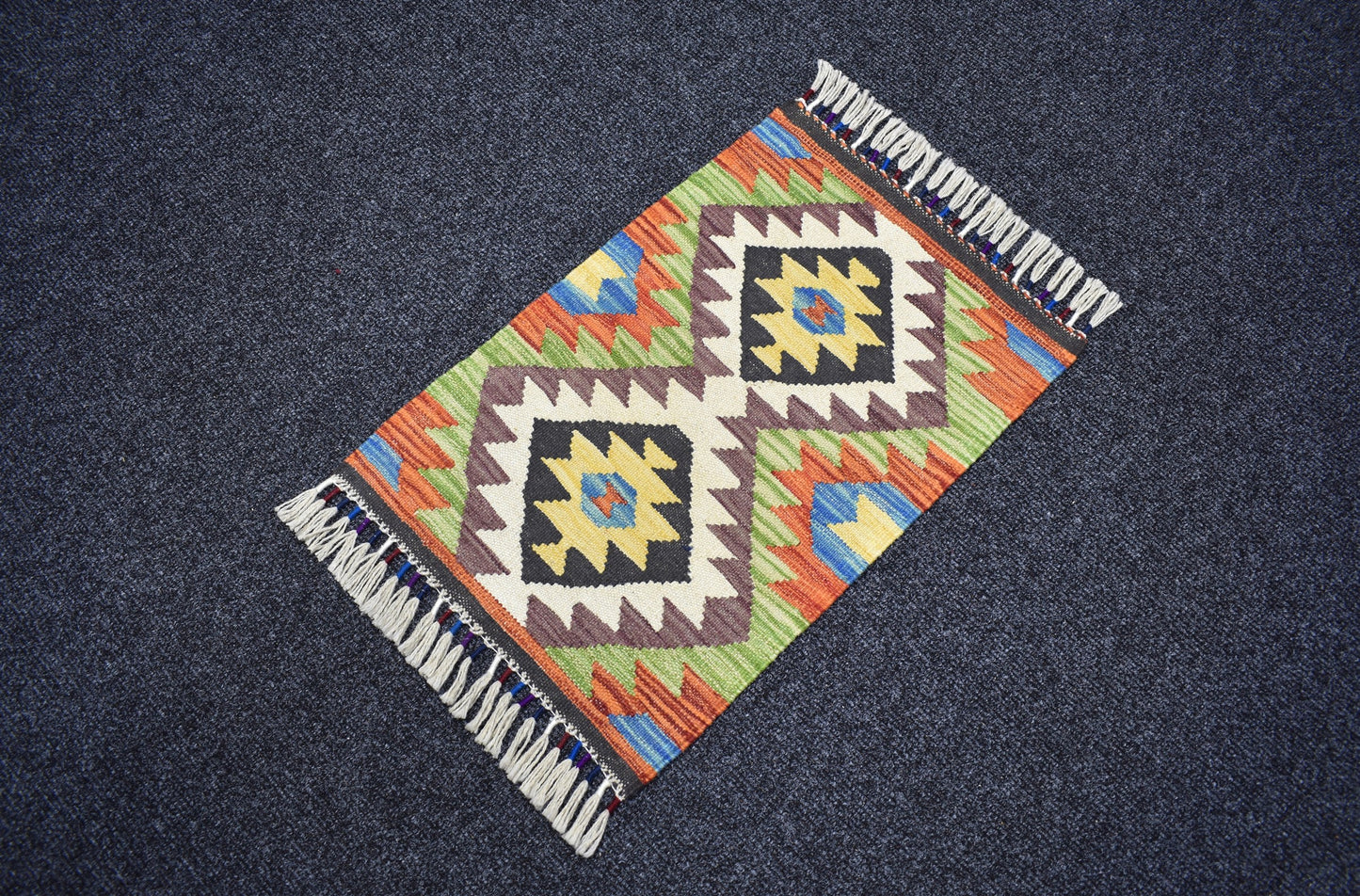 Yeni El Dokuma Ender Cerit Yörükleri Meşhed İran Yün Kilim 7324