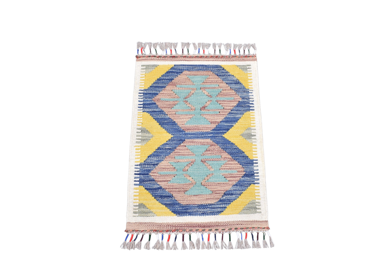 Yeni El Dokuma Otantik Cerit Yörükleri Meşhed İran Yün Kilim 7325