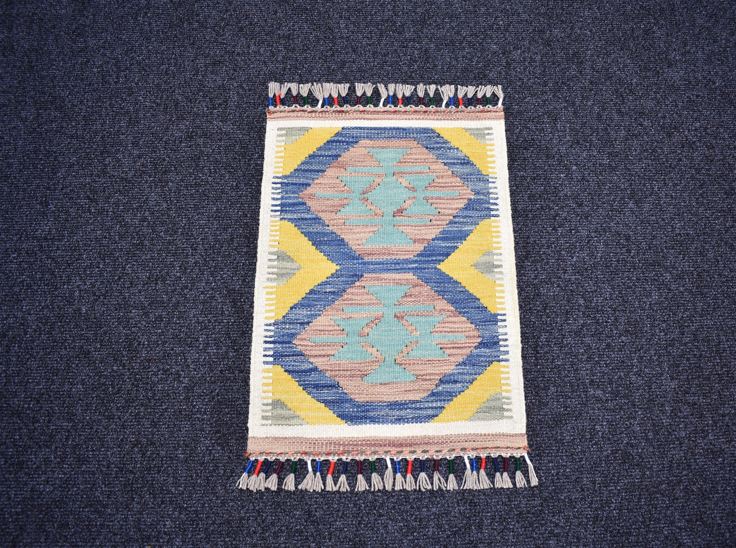 Yeni El Dokuma Otantik Cerit Yörükleri Meşhed İran Yün Kilim 7325