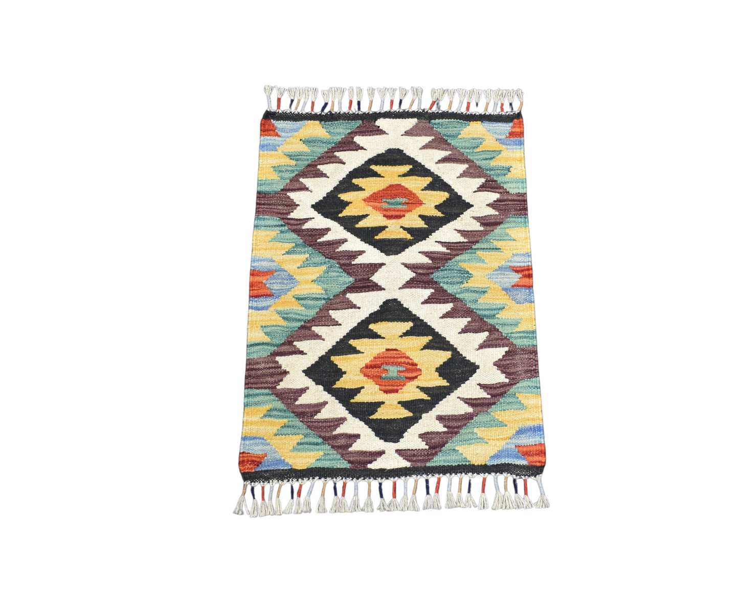 Yeni El Dokuma Benzersiz Cerit Yörükleri Meşhed İran Yün Kilim 7326