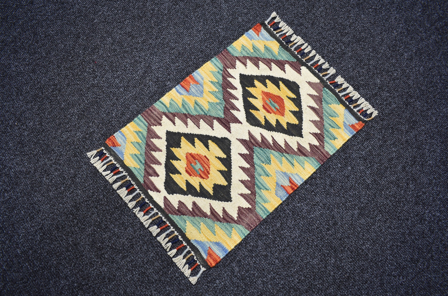 Yeni El Dokuma Benzersiz Cerit Yörükleri Meşhed İran Yün Kilim 7326