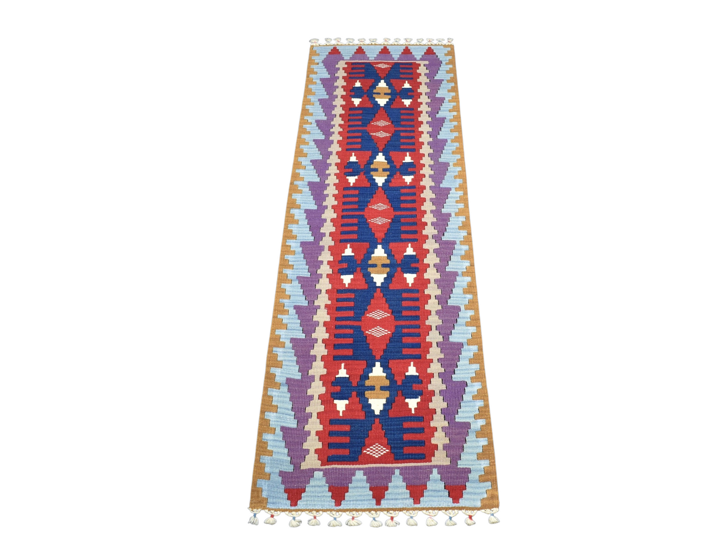 Yeni El Dokuma Ender Pınarbaşı Kayseri Yün Mini Yolluk Kilim 7331