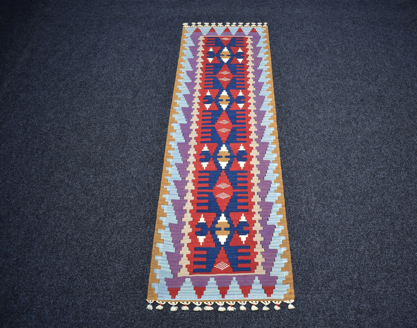 Yeni El Dokuma Ender Pınarbaşı Kayseri Yün Mini Yolluk Kilim 7331