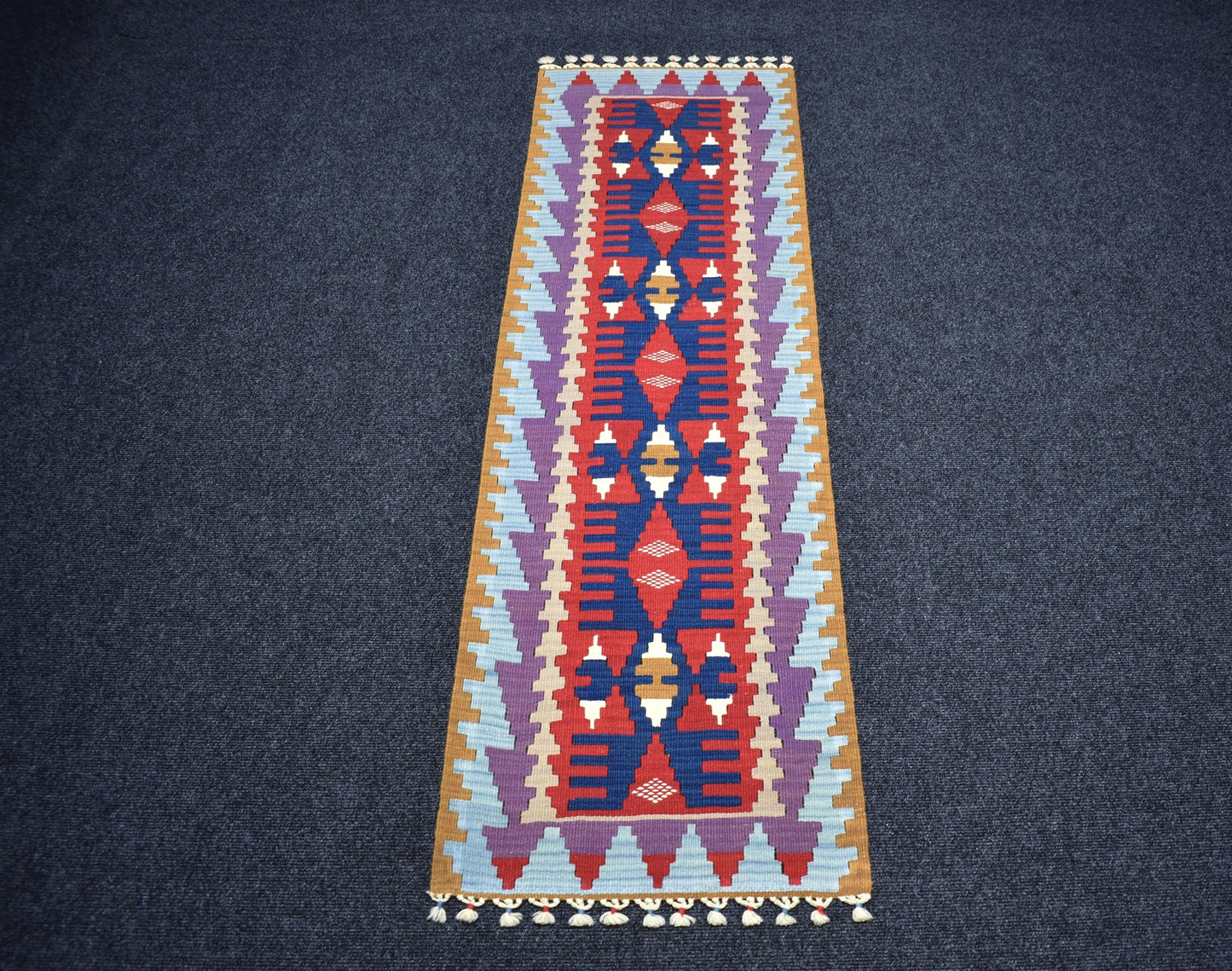 Yeni El Dokuma Ender Pınarbaşı Kayseri Yün Mini Yolluk Kilim 7331