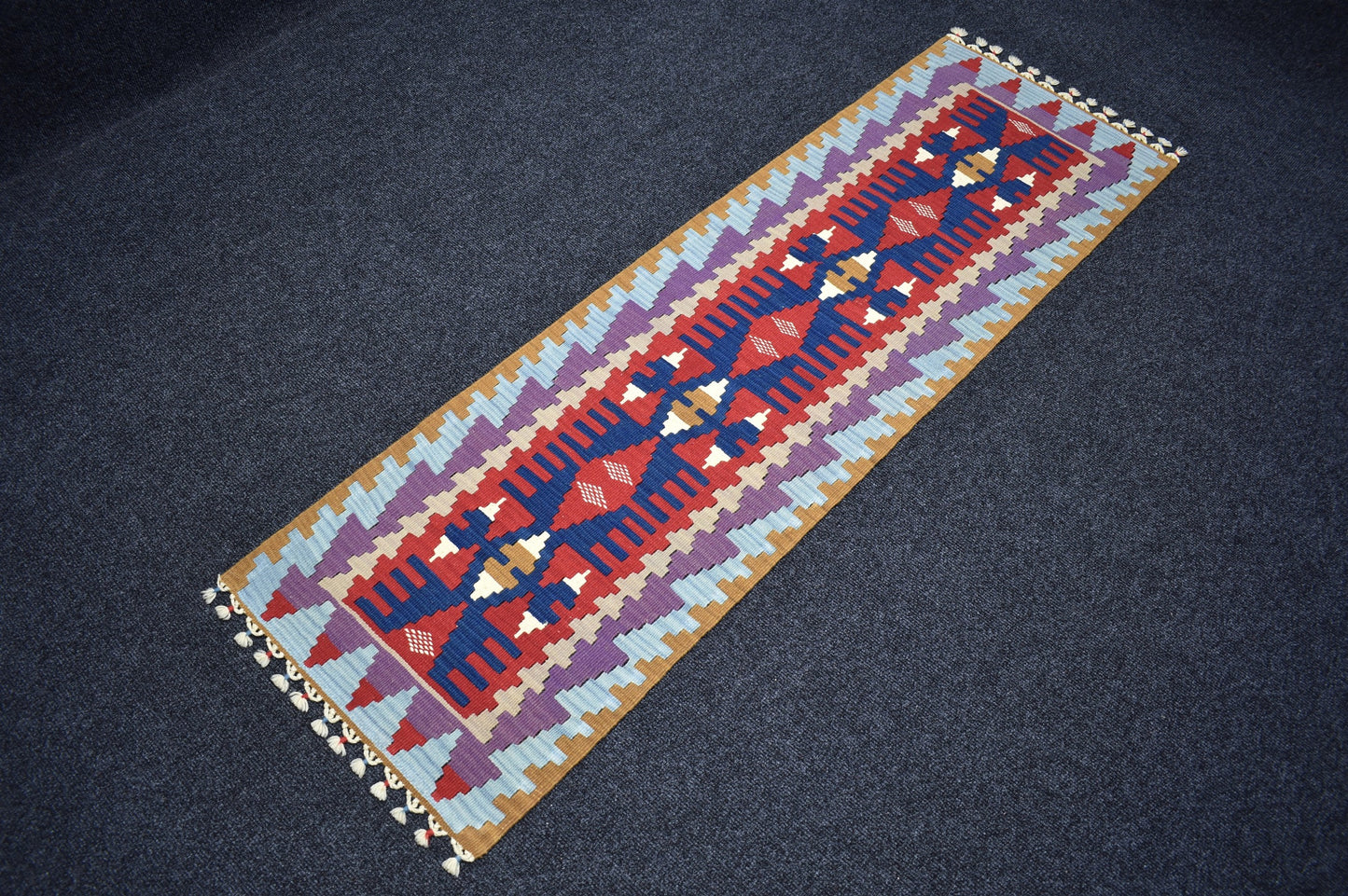 Yeni El Dokuma Ender Pınarbaşı Kayseri Yün Mini Yolluk Kilim 7331