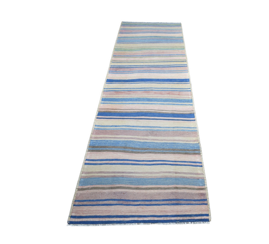 Vintage El Dokuma Nadide Pastel Herki Yolluk Yün Kilim 7336