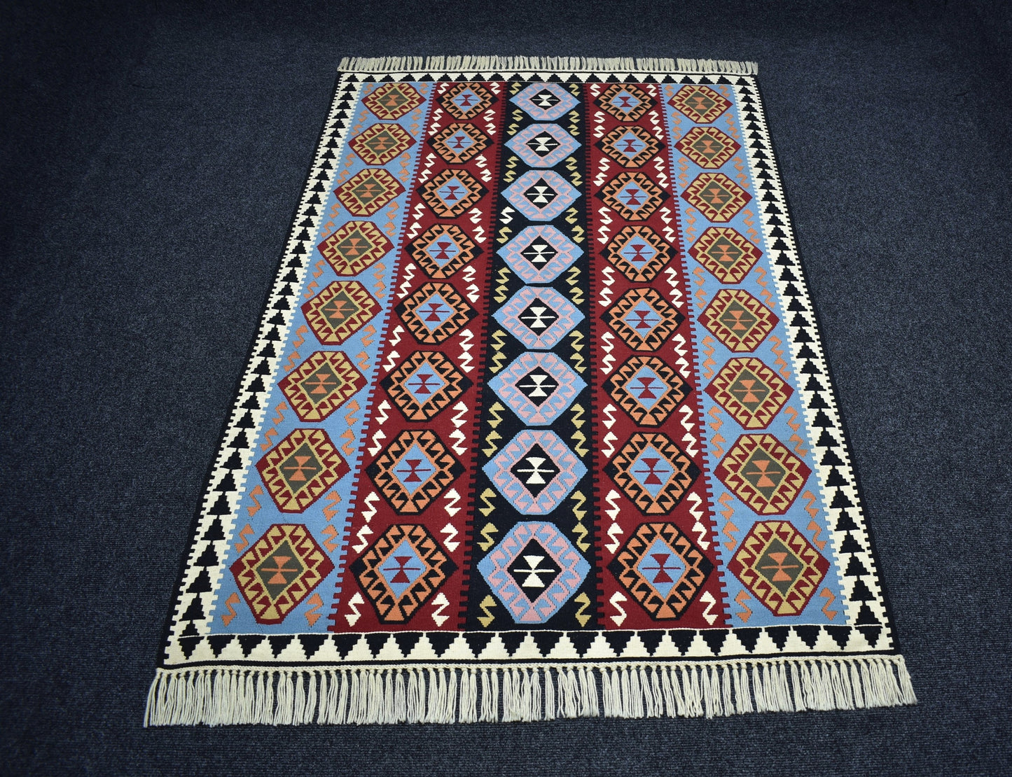 Yeni 3m2 El Dokuma Otantik Doğu Anadolu Van Yün Kilim 7348