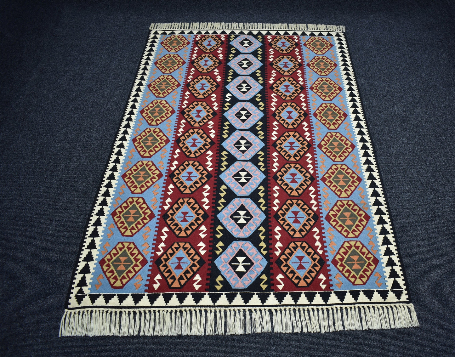 Yeni 3m2 El Dokuma Otantik Doğu Anadolu Van Yün Kilim 7348