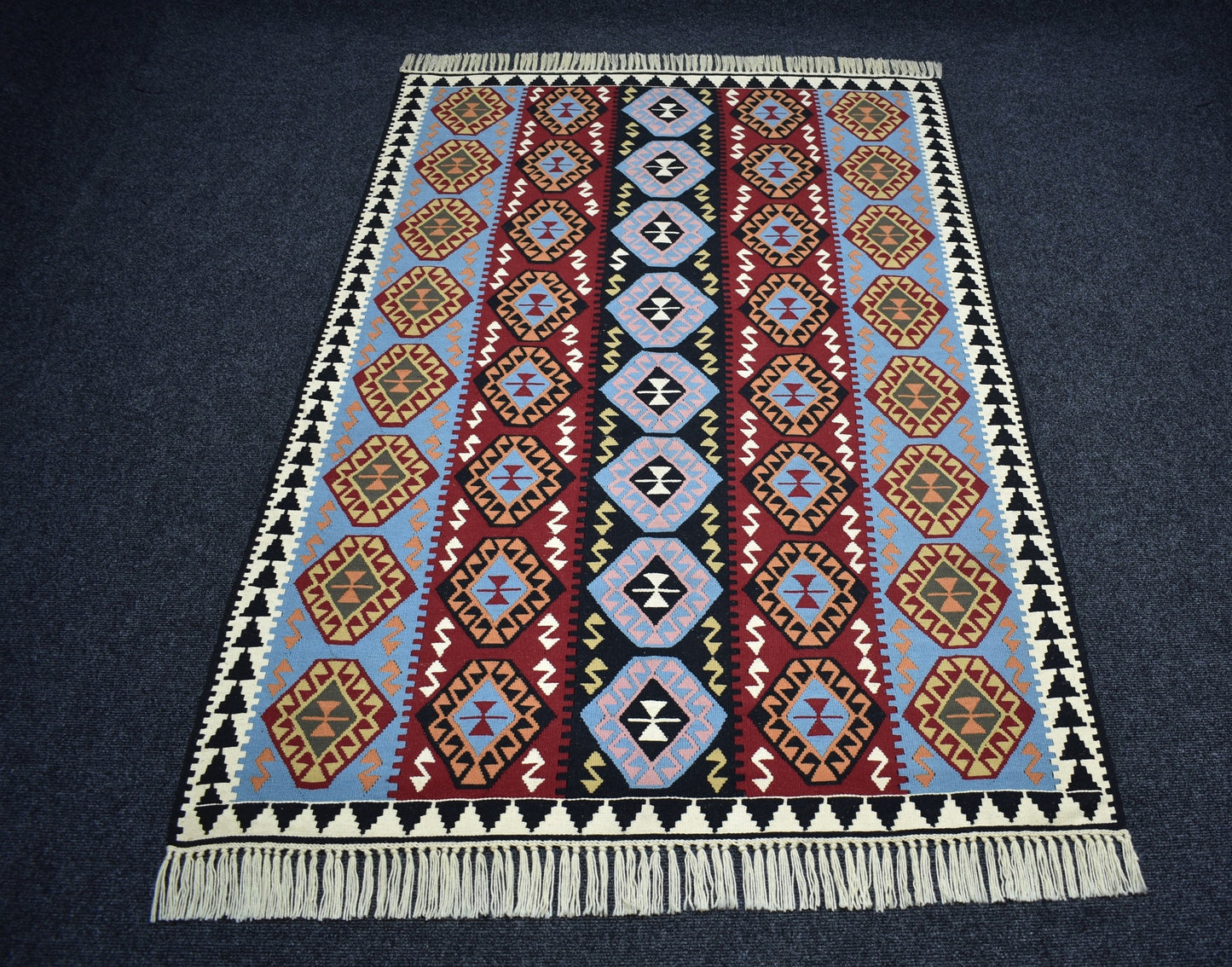 Yeni 3m2 El Dokuma Otantik Doğu Anadolu Van Yün Kilim 7348