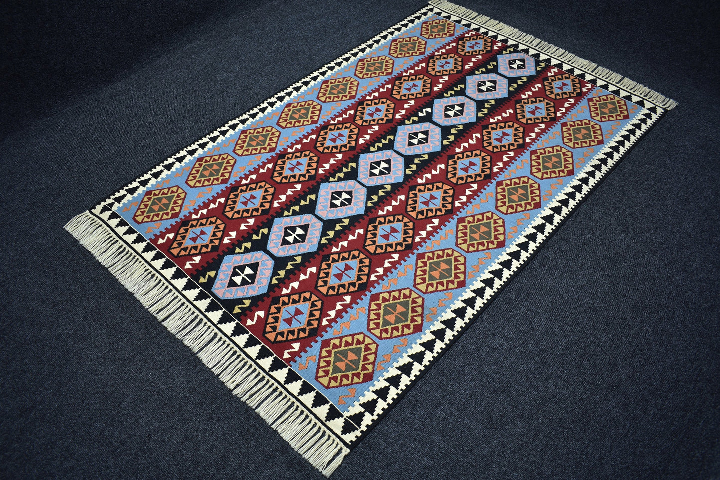 Yeni 3m2 El Dokuma Otantik Doğu Anadolu Van Yün Kilim 7348