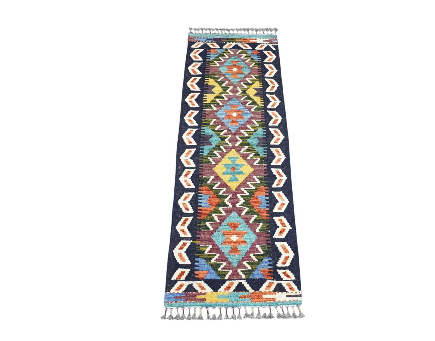 Yeni El Dokuma İran Meşhed Cerit Yörükleri Mini Yolluk Yün Kilim 7353