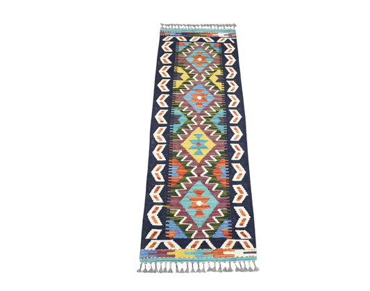 Yeni El Dokuma İran Meşhed Cerit Yörükleri Mini Yolluk Yün Kilim 7353