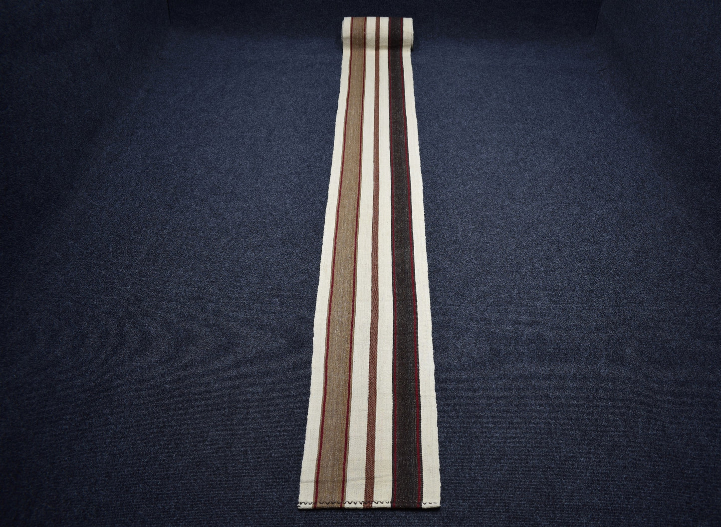 Yeni El Dokuması Dekorluk Kuşaklı Yörük Uzun Yolluk Yün Kilim 7399
