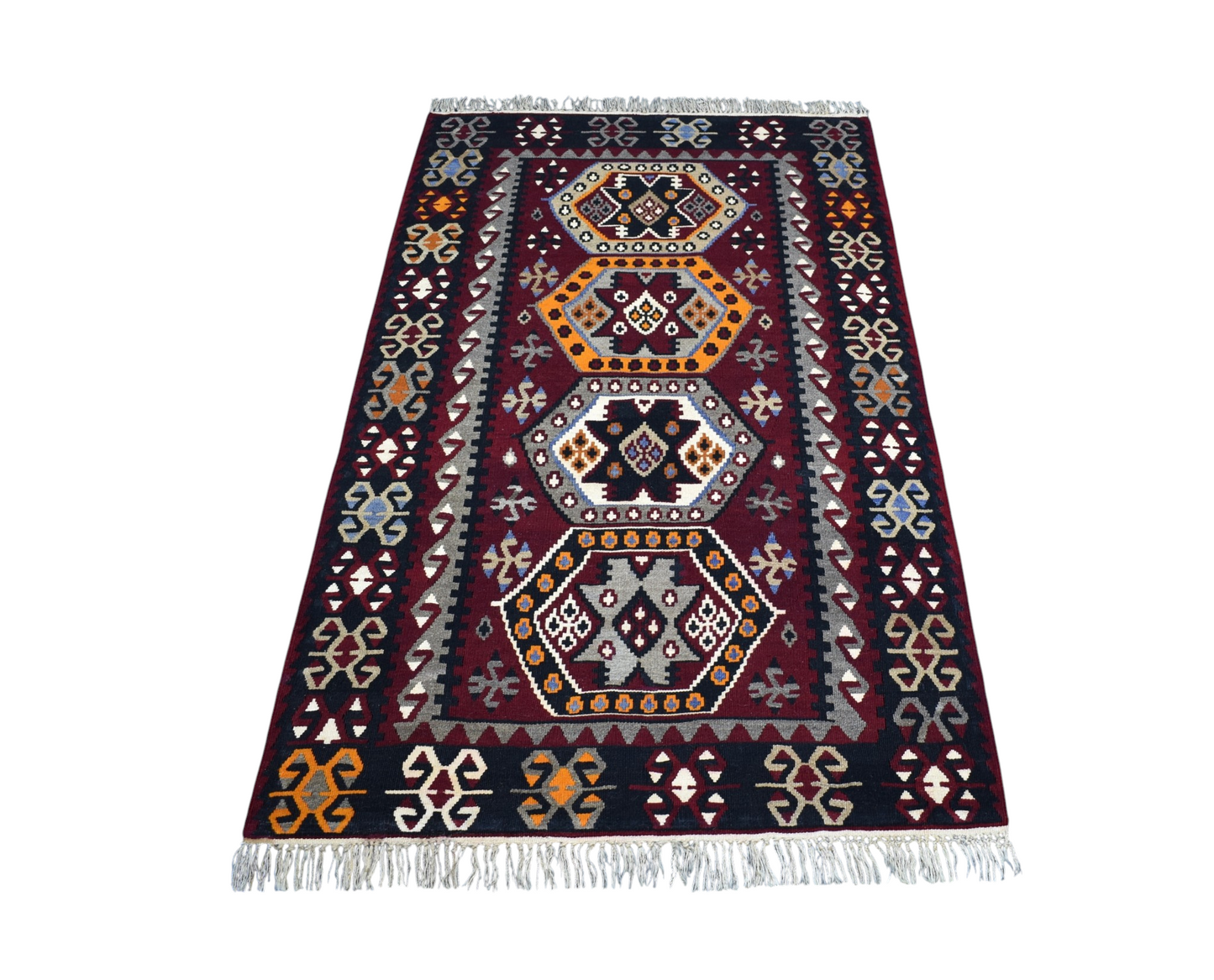 Antika El Dokuma Şaheser Sivas Gürün Yün Kilim 7403