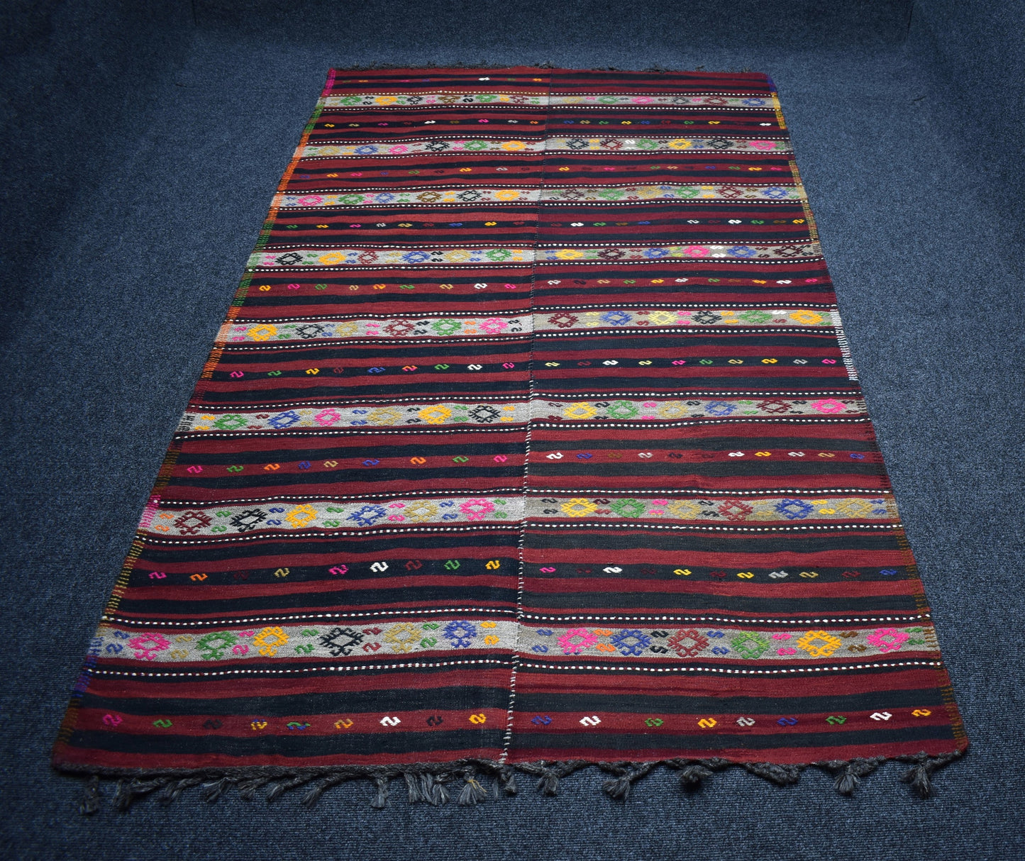 El Dokuma Şaheser Adıyaman Yün Kilim 7407