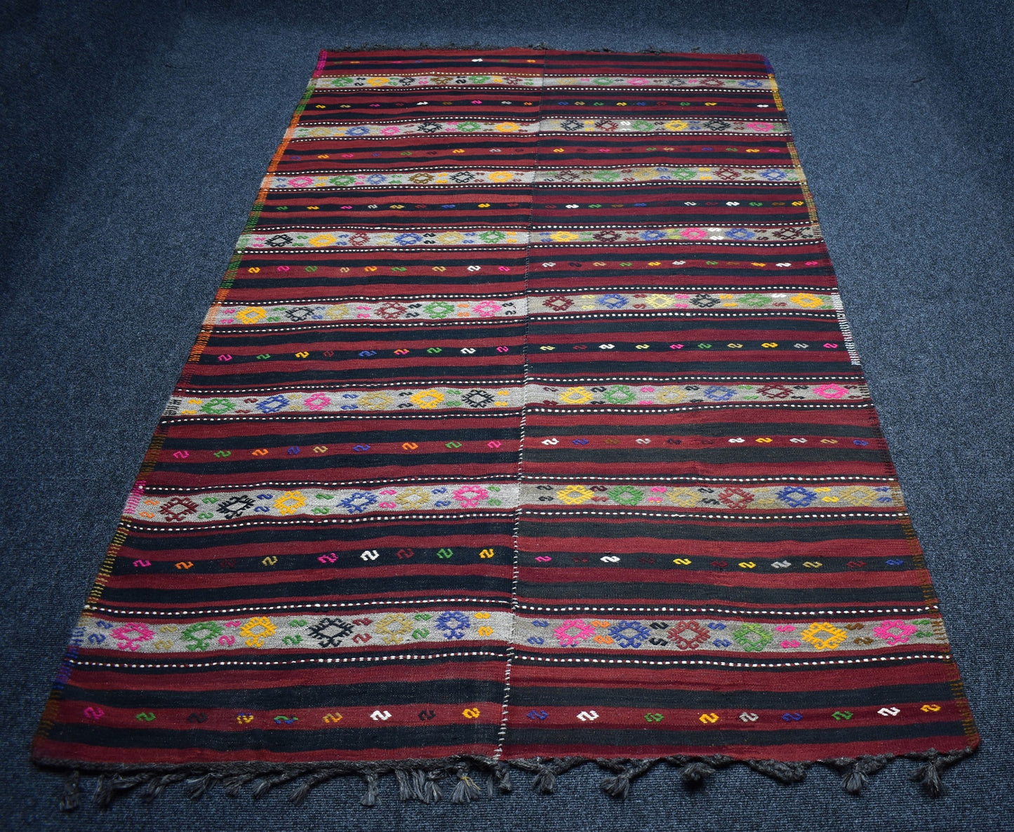 El Dokuma Şaheser Adıyaman Yün Kilim 7407